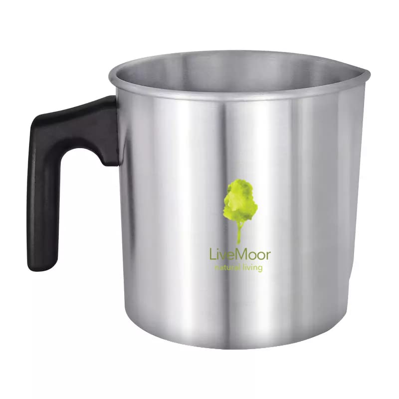 Pichets En Aluminium LiveMoor | 1,2 L Et 3 L | Pour Cires Et Liquides | Poignée Anti-Brûlure