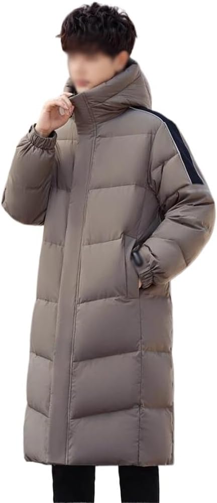 VIDI Couair Coat Down Jacket Male Long Over The Knee Thick Warm White Duck Winter
