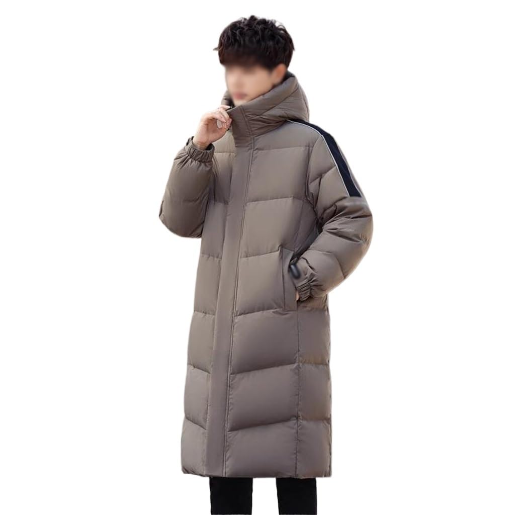 JSEIAJB Couair Coat Down Jacket Male Long Over The Knee Thick Warm White Duck Winter