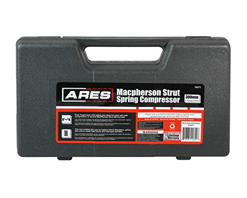 Ares 70371 - Macpherson Strut Spring Compressor - Repair Bent Struts, Strut Tubes, And Damaged Struts - Drop Forged Jaws With Safety Pins For Safe And Easy Compression #TOP6
