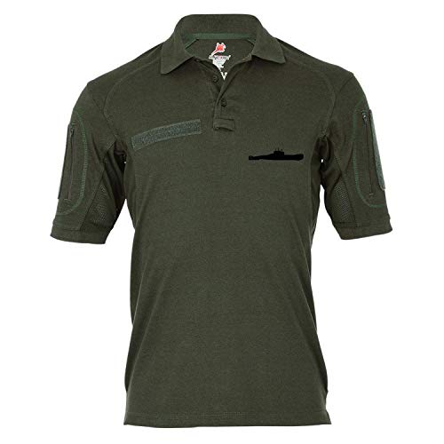 Polo tactique Alfa Copytec 19120 vert XXXXL avec rabat épaule et passant