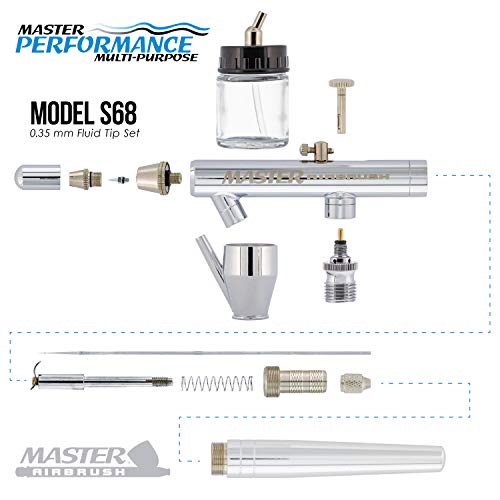 Master Airbrush S68-B Master Performance S68 Multi-Purpose Precision Dual-Action Siphon Feed Airbrush thumb #2