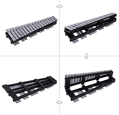 image for Rakumi Professional Glockenspiel 30 Notes Foldable Aluminum Bars Child