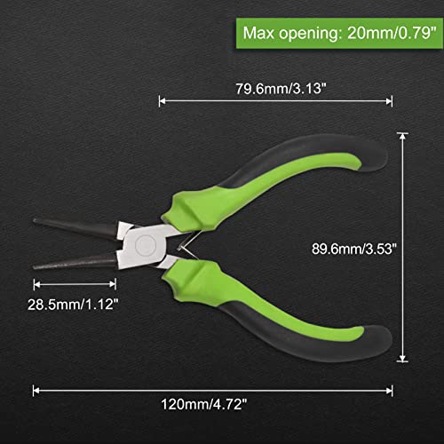 Image of Mini Round Nose Pliers Wire Looping Pliers Electrical Round Nose Micro Pliers 5 Inch Jewelry Making Repair Tool Handcraft