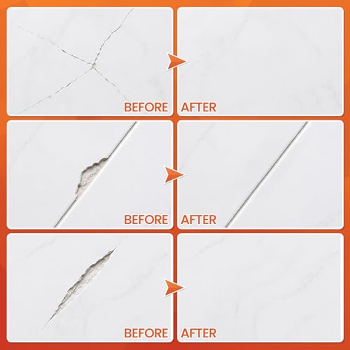 Image of Tile Repair Kit (Pure White), Ceramic & Porcelain Tile Chip Repair Kit with Super Strong Adhesion, Floor Tile Crack Repair to Scratch, Hole on Porcelain Sink, Acrylic, Fiberglass in Bathroom, Kitchen