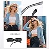 SAIIURV 2 Paires Lunettes de Soleil Vintage, Lunette de Soleil Femme Polarisées Protection UV400, Lunette à Monture Ultra-petite pour Femmes Hommes, pour La Conduite, Les Voyages et Les Fêtes (Noir)