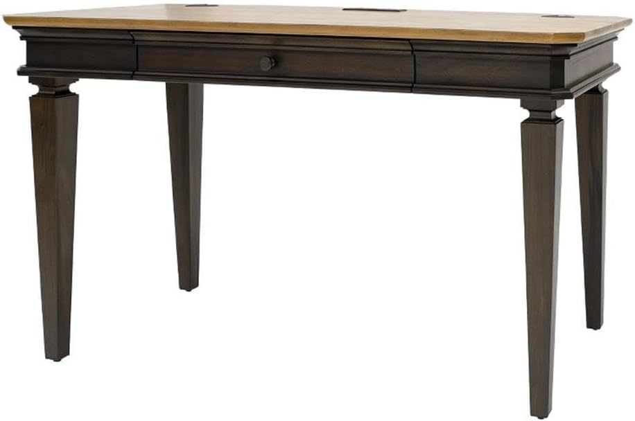 Martin Furniture Executive Writing Desk Writing Table Office Desk Solid Wood Top Brown