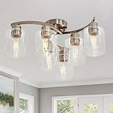 Eatich 6-Light Ceiling Light, Semi Flush Mount...