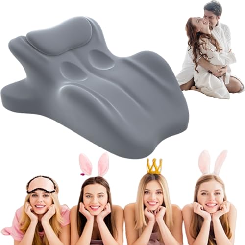 RINGSCZU Sweet Spot Pillow, 27&deg; Ergonomic Memory Foam Cushion, Multi-Position Comfort Pillow for...