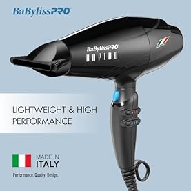 Alternative view of BaBylissPRO Hair Dryer, Nano Titanium Rapido 2000-Watt Blow Dryer, Hair Styling & Appliances, Black, BRAP1