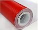 Red 3D Carbon Fiber Film Twill Weave Vinyl Sheet Roll Wrap (12" X 60", Red)