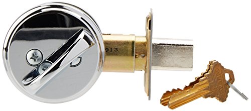 B60V625Ka4 Sgl Cyl Deadbolt Bright Chrome Ka4 (B360) #TOP1