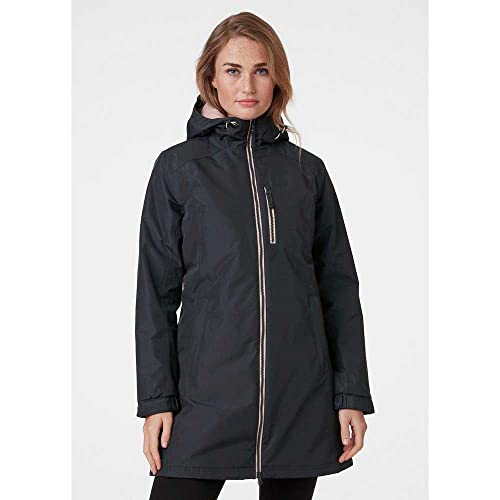 Helly Hansen Long Belfast Jacket Women's Jacket - Ebony, S, Black - Afbeelding 3