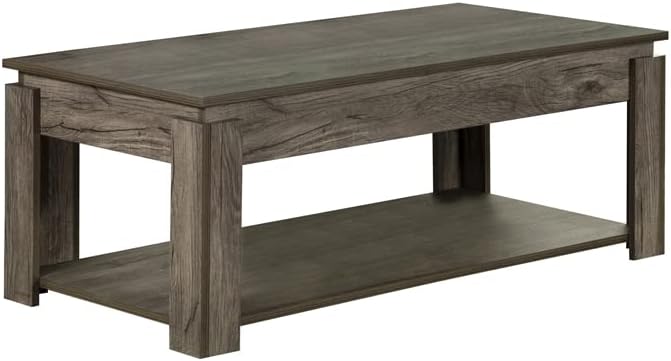 Miniatura 3 de Coaster - Juego de mesa auxiliar de madera de 3 piezas en gris desgastado