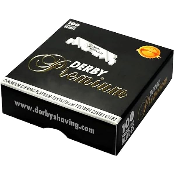 100 sztuk ostrzy do golenia Derby Premium, 100 sztuk (1 opakowanie)