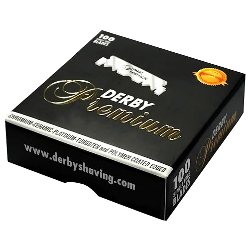 Derby 100 "Derby Premium" Single Edge Razor Blades for straight razor