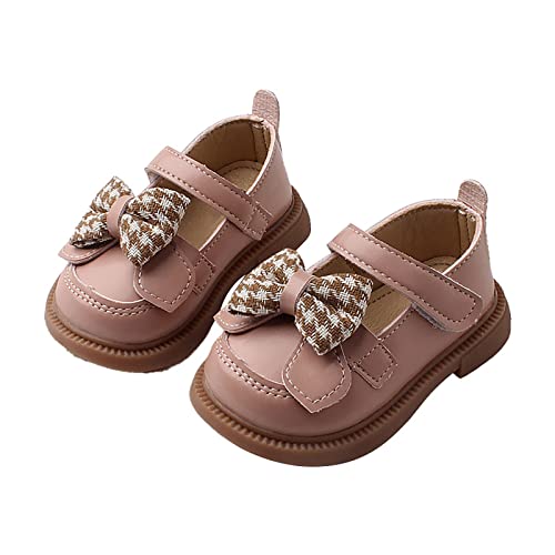 Kids Girls Dress Shoes Bow Tie Soft Bottom Princess Shoes Summer Outdoor Soft Rubber Sole Flat Sandals Girls Size
