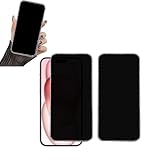 WIRIXSYD 2PCS Glitter Privacy Screen Protector suit for iPhone 14 Pro/iPhone 15, Anti-spy Diamond Bling Shiny Sparkling Tempered Glass Suit for iPhone 14 Pro/iPhone 15 6.1 Inch