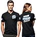 Pranboo® Custom Polo Shirt for Women, Golf Polo Shirt, Business, School, Casual Wear, and Sports Teams L Black