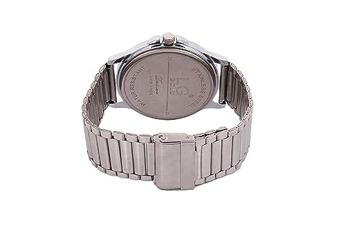 Image of Men's Brass Silver Wrist Watch (LG310, Dial Colour-White)