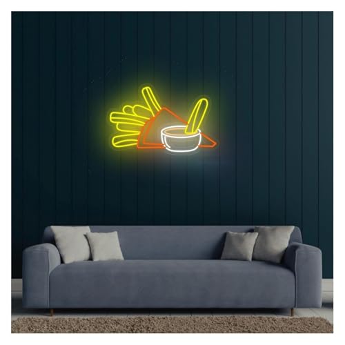 Enseigne lumineuse au néon Bâtonnets De Pâte Frits A