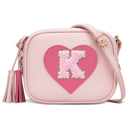 Image of KKXIU Birthday Gifts for Girls Initial Toddler Purse Cute Kids Crossbody Bag