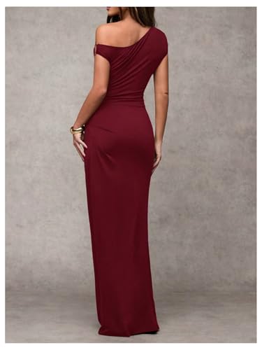 Image of Milumia Women's Off The Shoulder Bodycon Maxi Dresses Sleeveless Cocktail Party Evening Dress