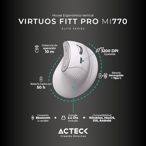 Accesorios De Computadoras, Personal Computer mouse acteck inalambrico Marca Acteck (2)