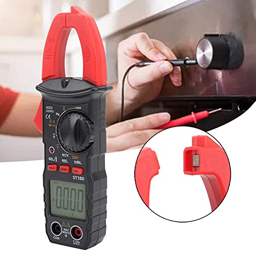 Image of Jeanoko 1PCS ST180 Clamp Meter, AC DC Current Voltage,Mini Digital Clamp Meter, Digital Multimeter Clamp, AC /DC Voltage Current Capacitance Tester,AC Current Meter