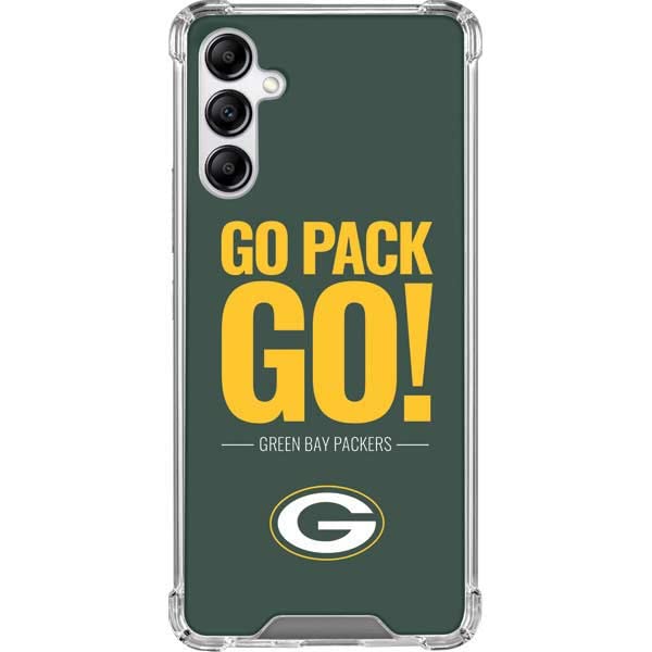 Skinit Clear Phone Case Compatible with Galaxy A14 5G - Officially Licensed NFL Green Bay Packers Team Motto Design