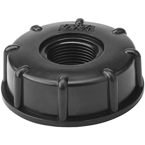 Drado Adaptateur IBC Bouchon s60x6 pour cuve 1000 litres, 3/4 Pouce Cover