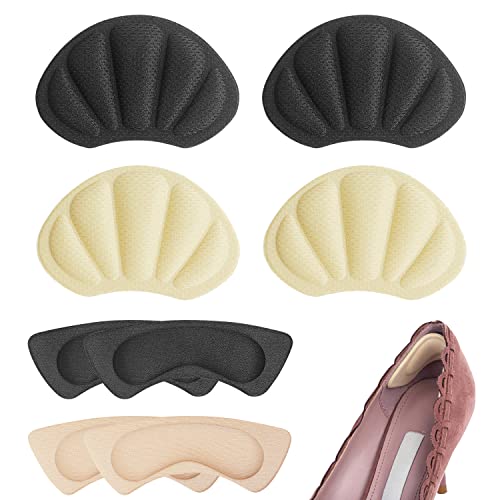 2 Pairs Coussinets de Talon,Coussinets de Talon Auto-Adhésif Semelles Protège Talons Antidérapants pour Empêche Frottements et Ampoules (4) Cover