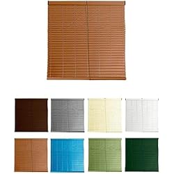 Persianas Metalicas Malaga JARDIN202 - Persiana de PVC Alicantina con Polea Metálica | Persiana Enrollable | Estor Enrollable para Ventanas, Puertas, Salón y Cocina | 95 x 160 cm (Oregón)