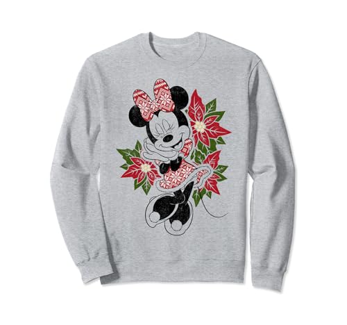 Sweatshirt Minnie Holly Portrait idéal pour vos soirées de Noël en famille