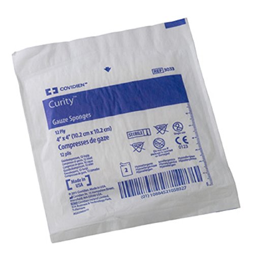 Curity Sponge Dressing Gauze 4 X 4 - One Case of 1200