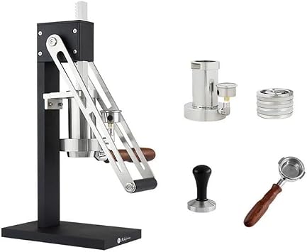 Hand Pressed Coffee Machine Manual Espresso Commercial Home Outdoor Extraction Variable Pressure Lever Coffee Machine Black