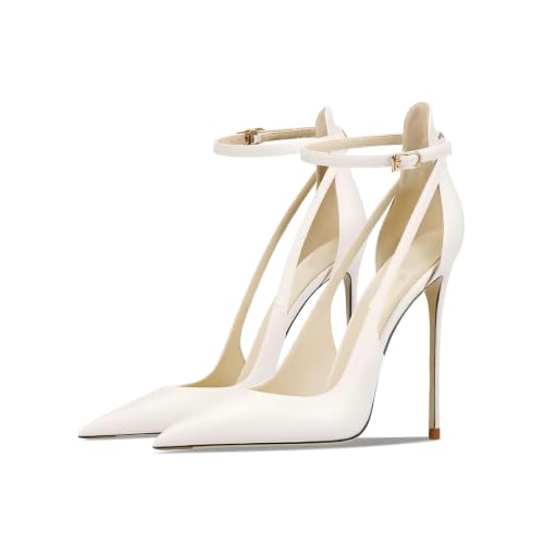 Image of Women's Pointed-Toe Bag-Toe Strappy High-Heeled Shoes Sexy Stiletto Pumps