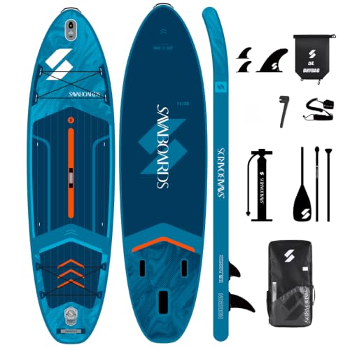 SavaBoards Horizon Premium Şişme Paddle Board Sup Seti 335 x 86 x 15 cm – HD Woven Drop Stitch, Hot Fusion Teknolojisi, 195 kg Taşıma Kapasiteli Touring Sup