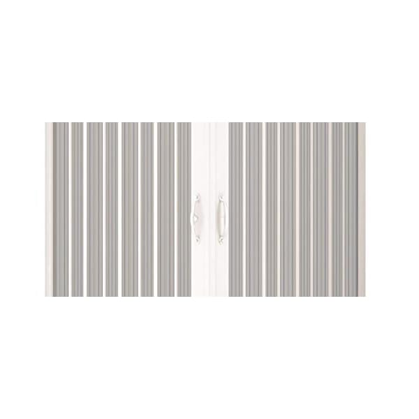 Duschkabine aus PVC, 2 Seiten mit Ecköffnung zum Aufklappen, Weiß, 75 x 90 cm, Höhe 185 cm – Bild 5