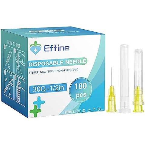 100Pack 30Ga 1/2 inch, Lab Dispensing Accessories, Measurement, Refilling Inks Cover