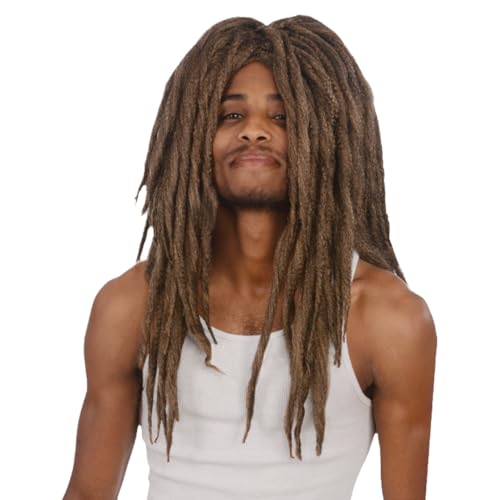 Kangaroo Brown Long Dreadlock Wig for Men and Women -