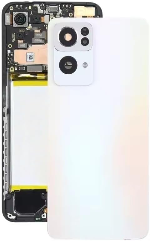 Compatible Rear Glass Panel for Oppo Reno7 Pro Model PFDM00 – Battery Door Back Cover, Battery Back Cover Housing Replacement Part (Golden)