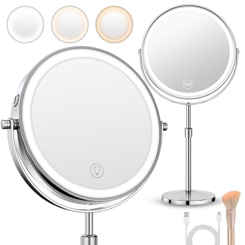 Encuentra espejo de maquillaje con luz marca galasala, en la categoría de espejos para baño. Espejo de maquillaje con luz Marca GALASALA 3