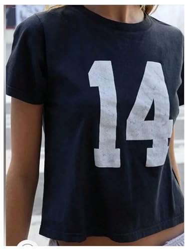 SOLY HUX Girl's Number Graphic Tees Short Sleeve Crew Neck Y2k Tops Jersey Shirts3