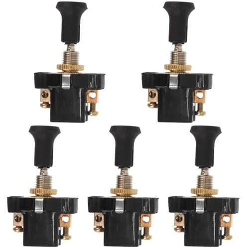 iplusmile Interruttore Fari a Tirante 12V Universale Per Auto E Camion Interruttore Push Pull Con Cordicella Design Manuale in Metallo Pvc Abs Installazione Semplice