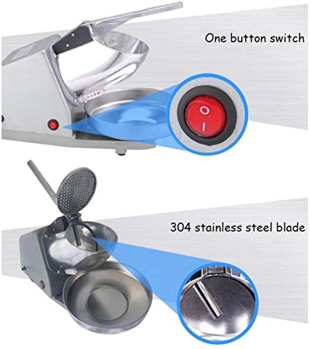 Ice crusher Elektrische rasierte Eismaschine, Gewerbe, Milch Tea Shop, Hand Schnee Sponge Ice Breaker, Smoothie Maschine… – Bild 8