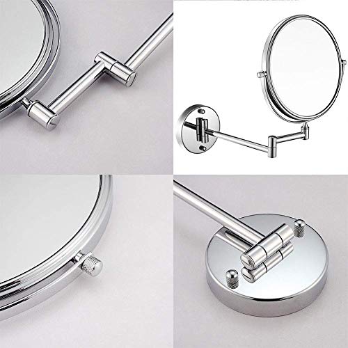 Miroir de maquillage mural JCAKES 8in grossissement 10x extensible - 7