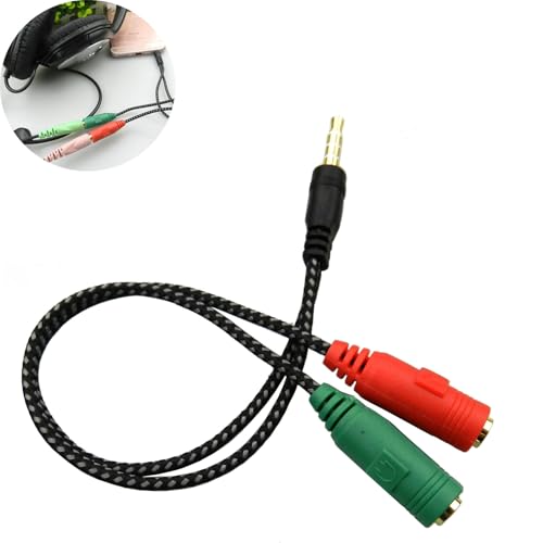 RuiMi 3.5mmI[fBIϊP[u bL 4 3 ϊI[fBIzP[u (3ɃX,×2-4ɃIX) 3.5mm ϋv iC҂ XeI CzR[h  PS4 m[gubN/gѓdb/^ubgɓɑΉi2