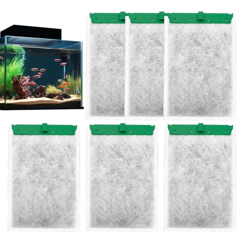 Cartucce filtranti per acquario, 6 cartucce di ricambio per filtro 'acquario, cartuccia filtrante efficace per filtro per acquario