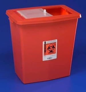 Kendall/Covidien - Large Volume Red Sharps Container W/Slide Lid, 18 Gallon, CS/5 (8938)
